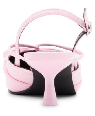 Women's Vixen Bow Slingback Kitten Heel Pumps