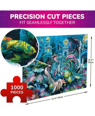 1000 Pieces Puzzle for Adults and Up - Lost City Under The Ocean Theme