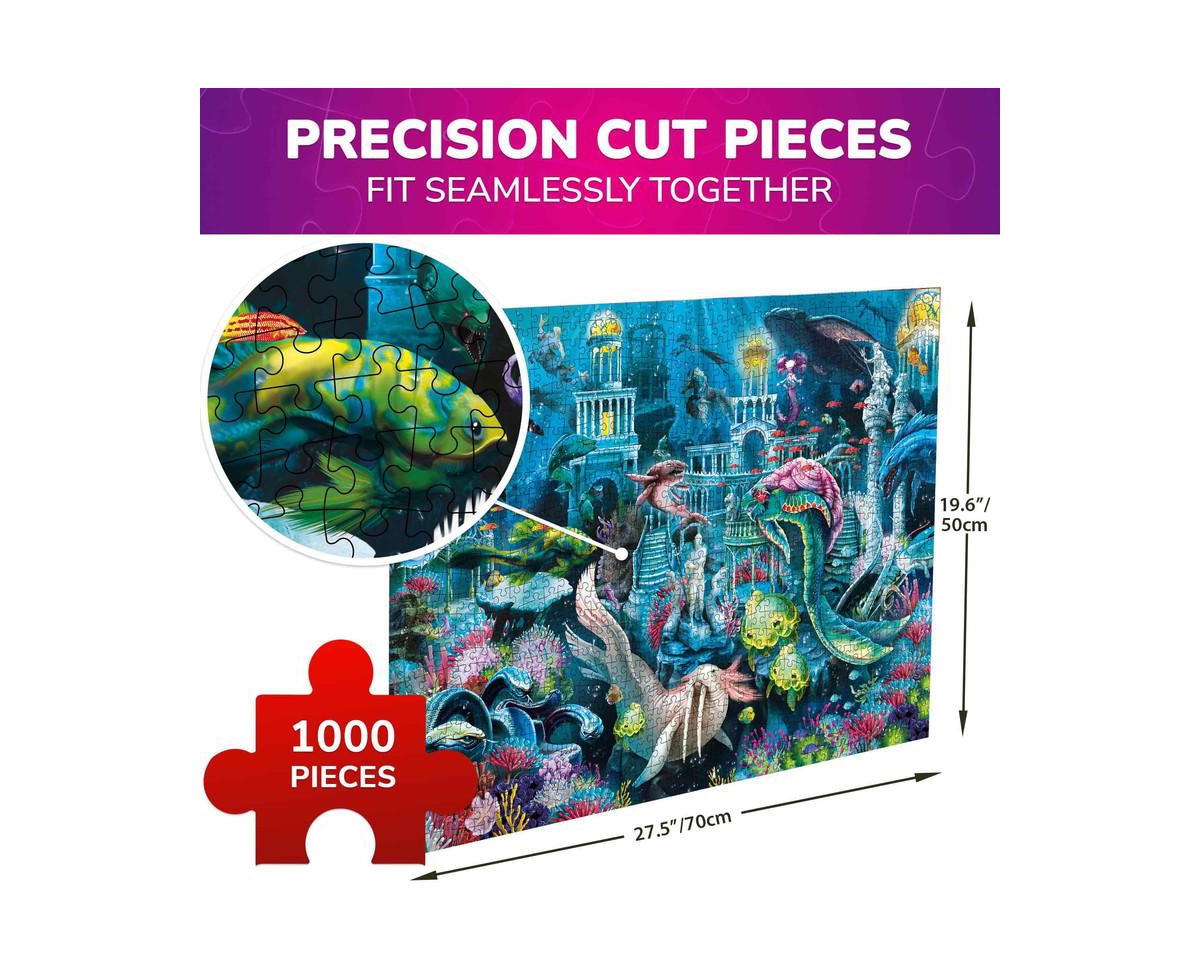 Quokka 1000 Pieces Puzzle for Adults and Up - Lost City Under The Ocean Theme