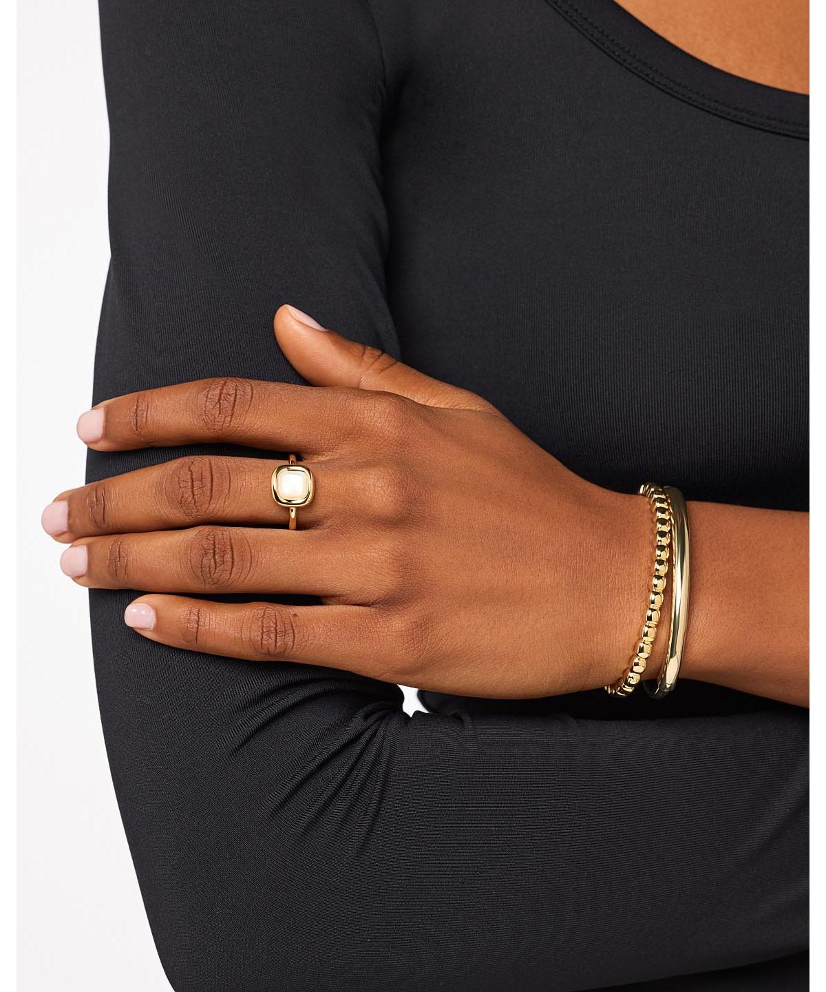 Ana Luisa Statement Ring - Clara Mother of pearl