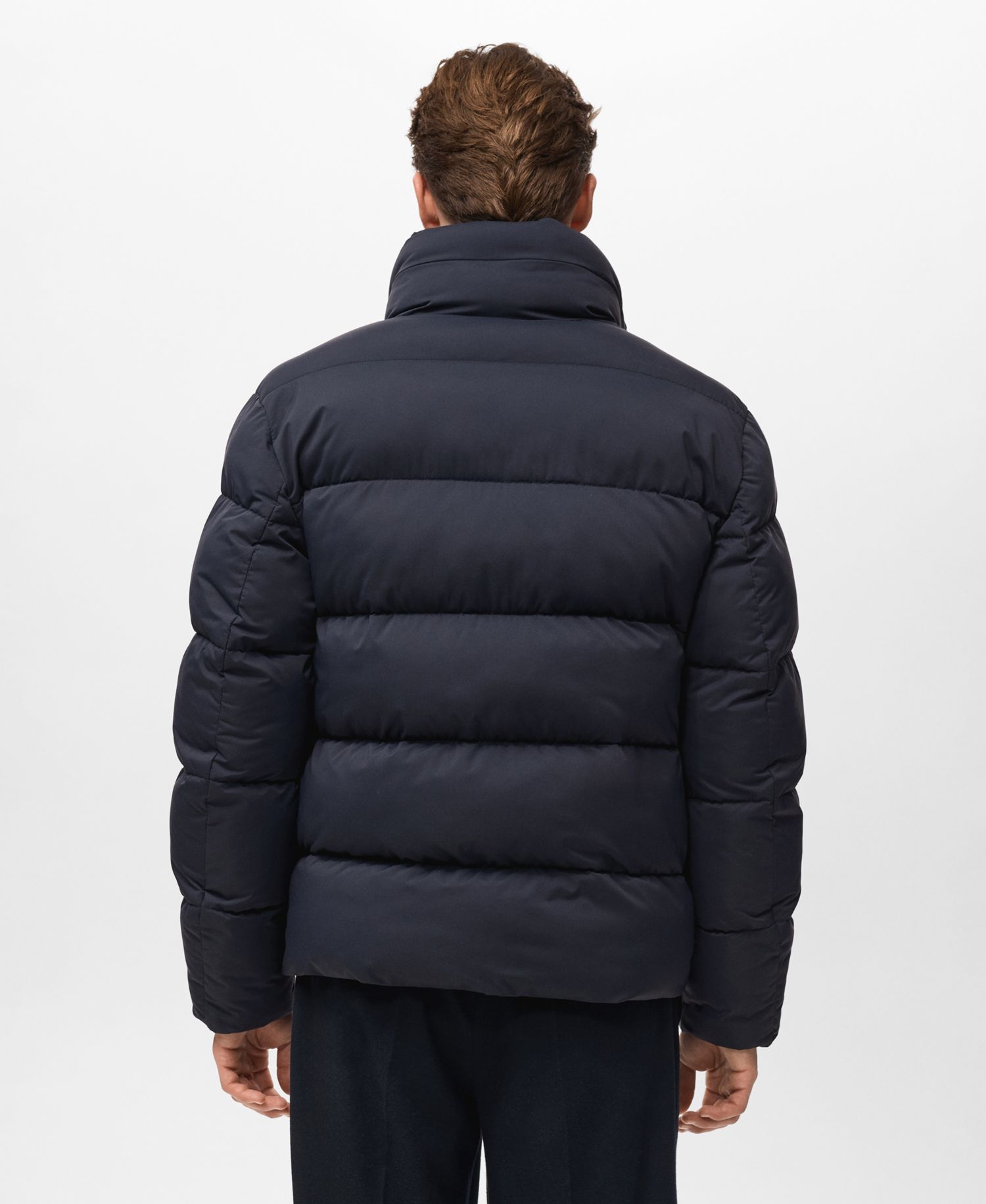 Men's Short Puffer Water-Repellent Anorak