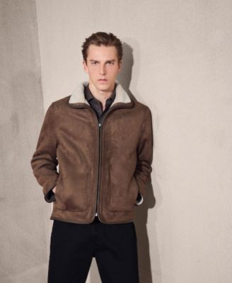 Men's Reversible Sheepskin Effect Jacket