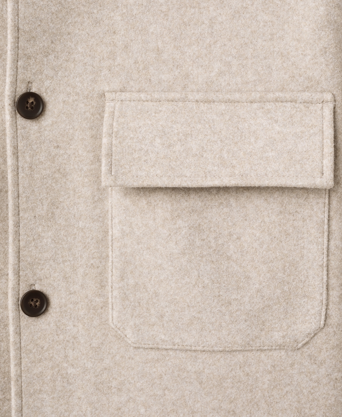 Mango Men's Lapel Pockets Wool Effect Jacket