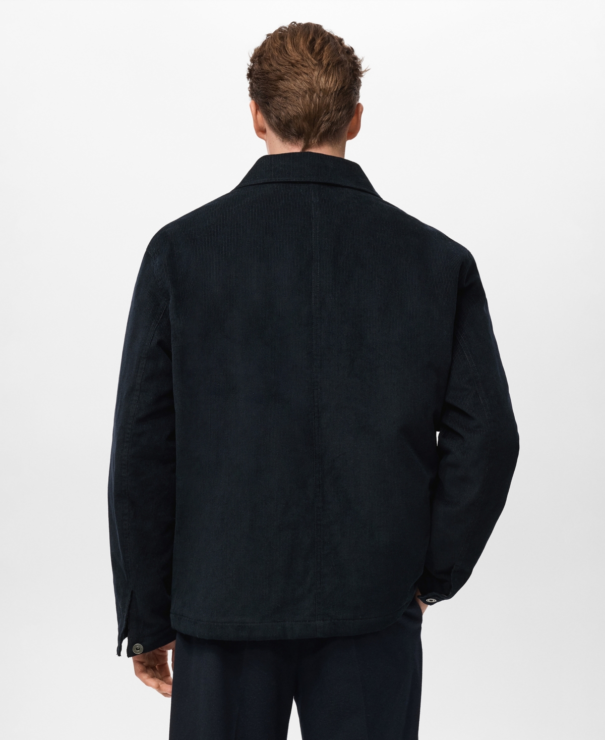 Mango Men's Pockets Corduroy Jacket