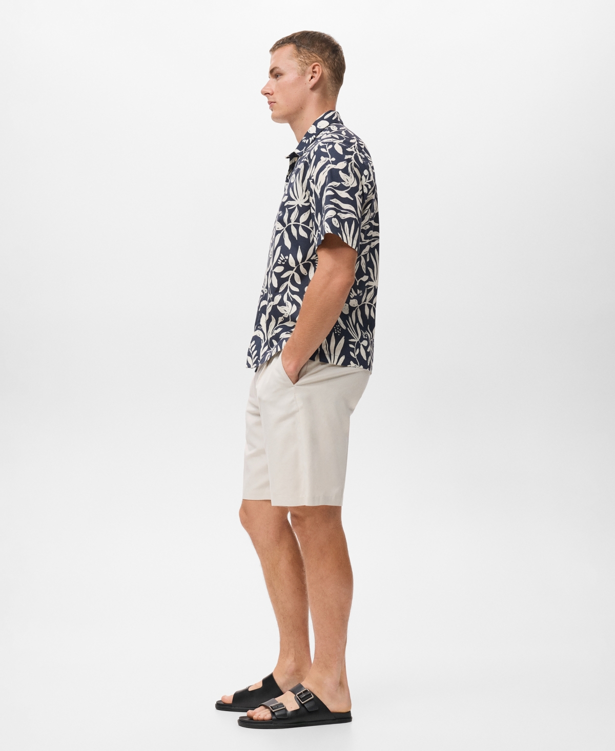 Mango Men's Relaxed-Fit Printed Shirt