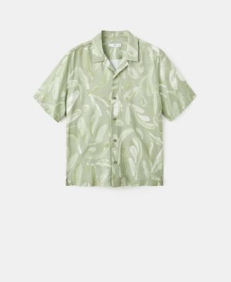 Men's Fluid Relaxed-Fit Printed Shirt