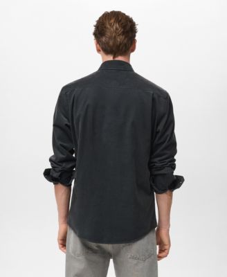 Men's Classic-Fit Micro-Corduroy Shirt