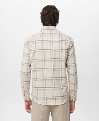 Men's Cotton Flannel Check Overshirt