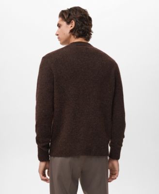 Men's Knitted Wool Blend Cardigan