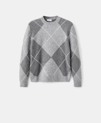 Men's Argyle Knit Sweater