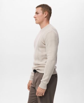 Men's Herringbone Structured Sweater