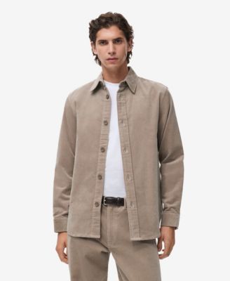 MANGO - Men's Corduroy Cotton Overshirt