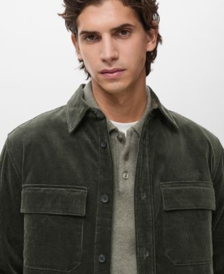 Men's Corduroy Pockets Overshirt