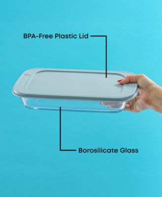 Borosilicate Glass Oven Dishes with Lids, Set of 4