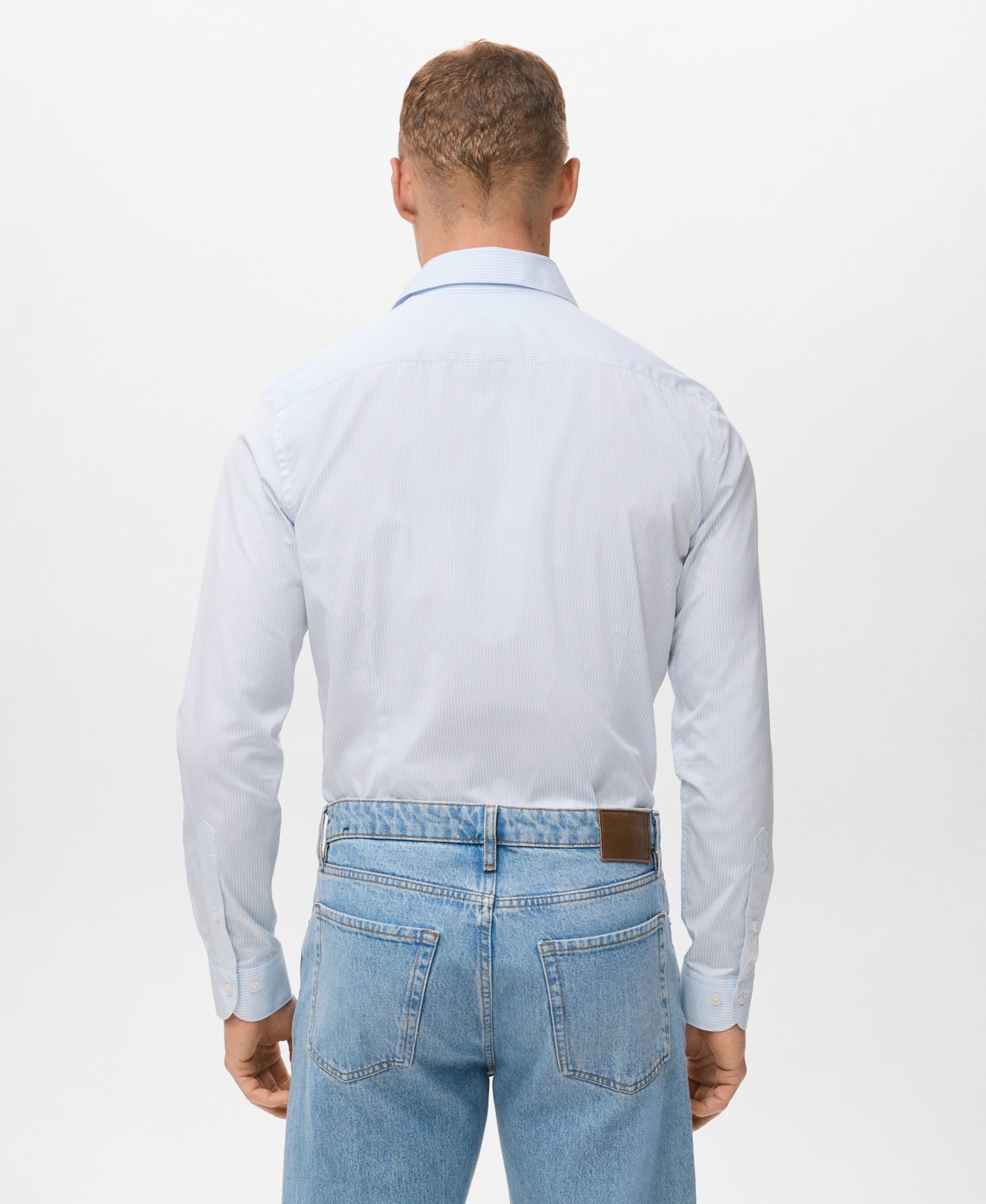 Men's Cotton Striped Slim-Fit Shirt