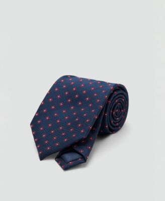 Men's Flower Patterned Silk Tie