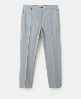 MANGO - Men's Striped Slim-Fit Trousers