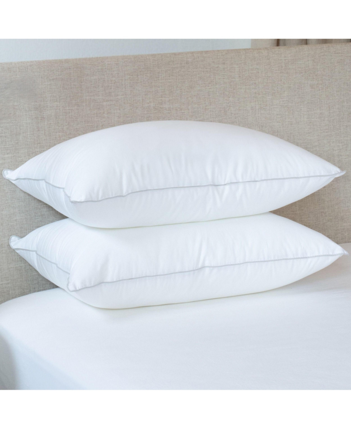 Bokser Home2 Pack Medium Down Alternative Bed Pillow