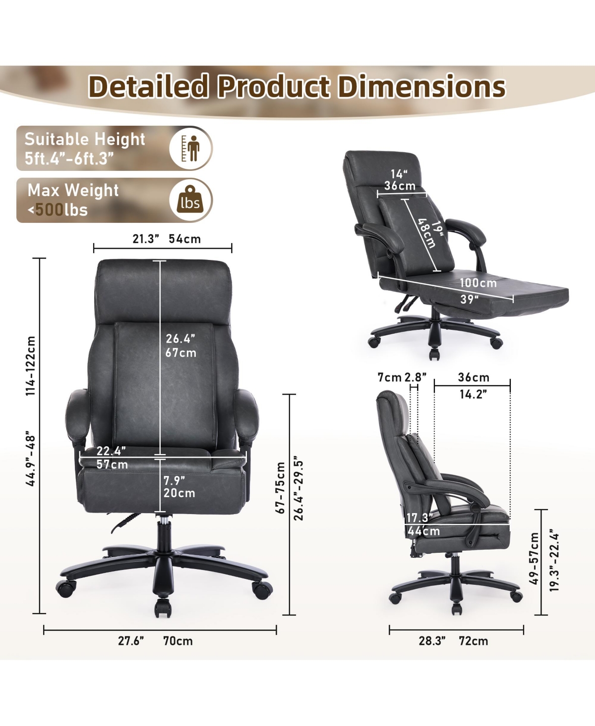 Dyhome Kitchen Chairs Mid-Century Modern Dining Set of 2, Room Chairs, Polyester Upholstered Wishbone Chair