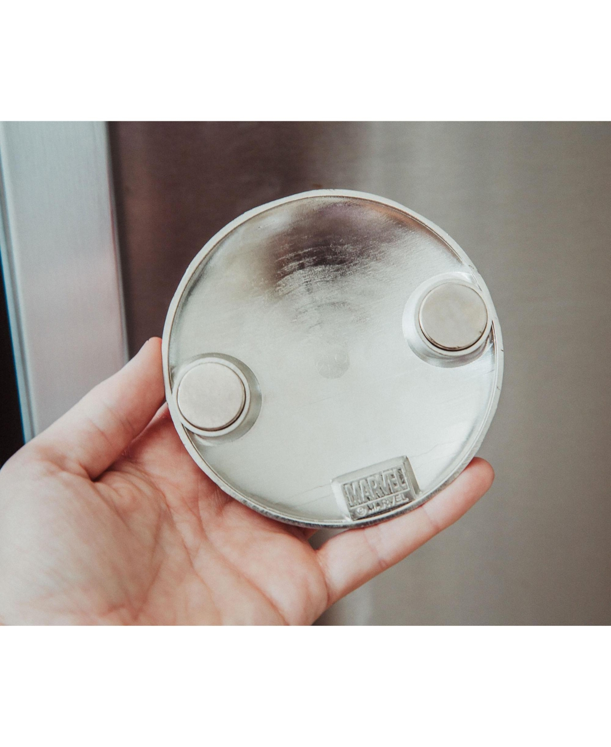 Marvel Studios Captain America 4-Inch Shield Prop Replica | Action Figure Statue, Desk Toy Accessories, Home Office Decor | The Avengers Infinity Saga