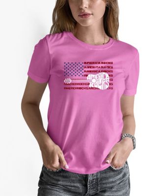 Women's America Rocks Word Art Long-Sleeve T-Shirt
