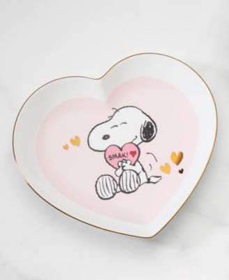 Snoopy Valentine's Day Heart Plates, Set of 4