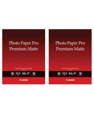 2 Pack Pro Premium Matte PM-101 Photo Paper, 8.5x11", 50 Sheets
