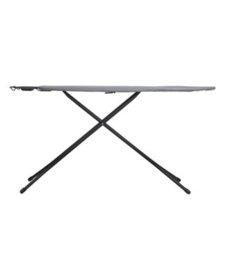 Ultra Ironing Board, 4-Leg, with Iron Rest, Matte Black Frame, Grey Cover