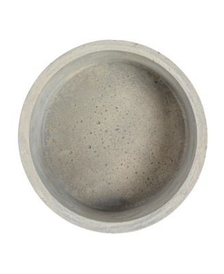 Contemporary Cement Boxes with Lids, Grey, Set of 2