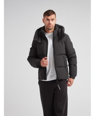 Men's EZ Water Hooded Puffer Racer Jacket