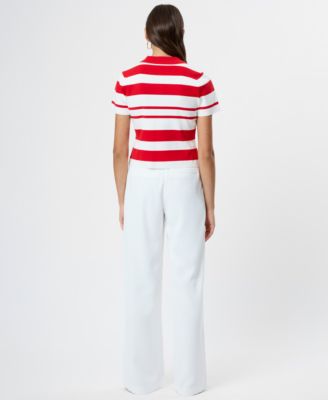 Women's Short-Sleeve Collared Top