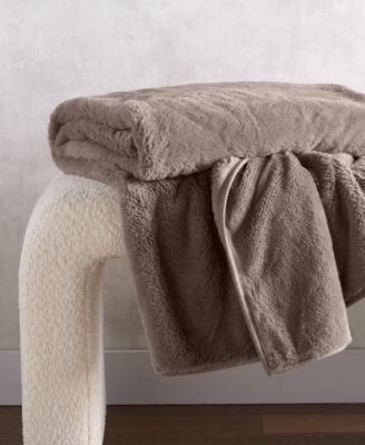 Reversible Faux-Fur Throw, 50" x 70", Macy's Exclusive (A $150.00 Value)