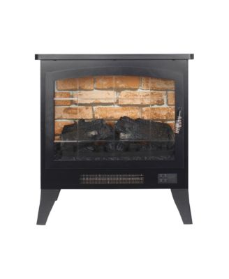 21 inchThree-sided Freestanding Electric Fireplace Stove heater with 3D Flame effect with remote control