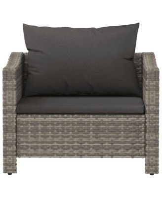 Garden Set of 1 Armchair  Poly rattan Medium Lightweight