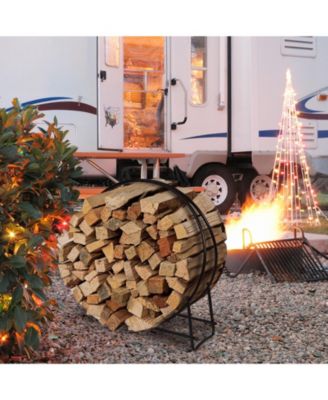 40-inch Tubular Steel Firewood Storage Rack