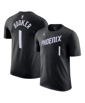 Men's and Women's Devin Booker Black Phoenix Suns Name & Number T-Shirt - Statement Edition