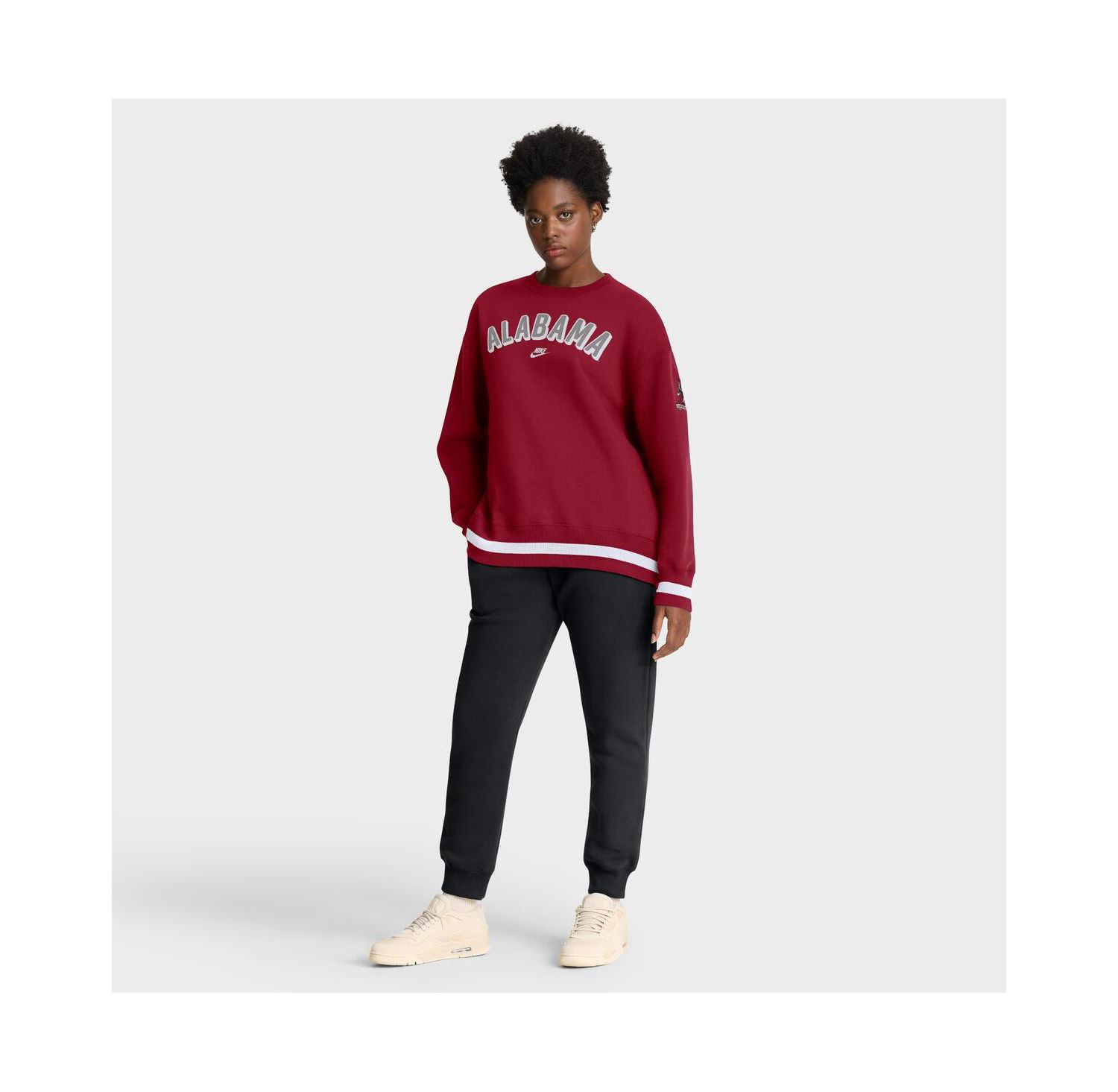Women's Crimson Alabama Crimson Tide Oversized Legacy Phoenix Sweatshirt