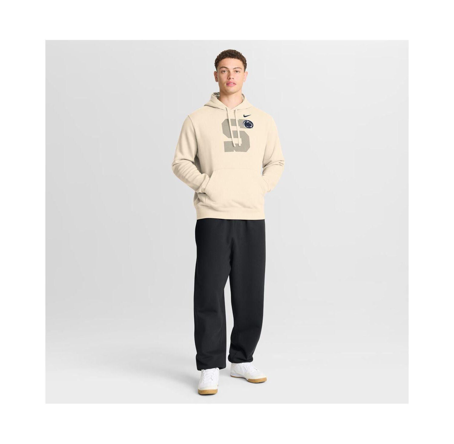 Men's Cream Penn State Nittany Lions Campus Shadow Hoodie