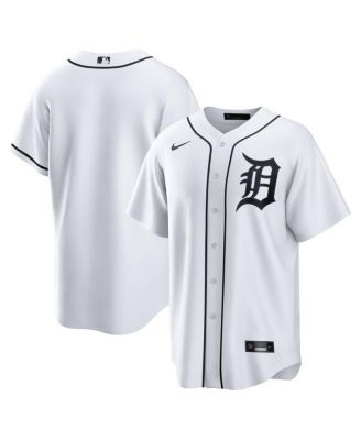 Men's White Detroit Tigers Home Replica Jersey