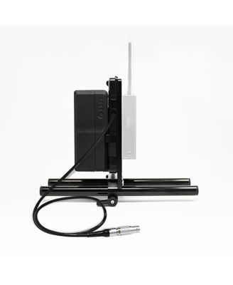 15mm Rail Mount Cheese Plate with V-Mount Battery Plate and 10" 2-Pin Coil Cable for RED Komodo