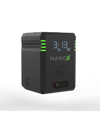 NANOX Micro 150 150Wh 14.8V 9900mAh 2-Pack with MACH-Q4S 4-Position Rapid Charger SMART V-Mount Battery
