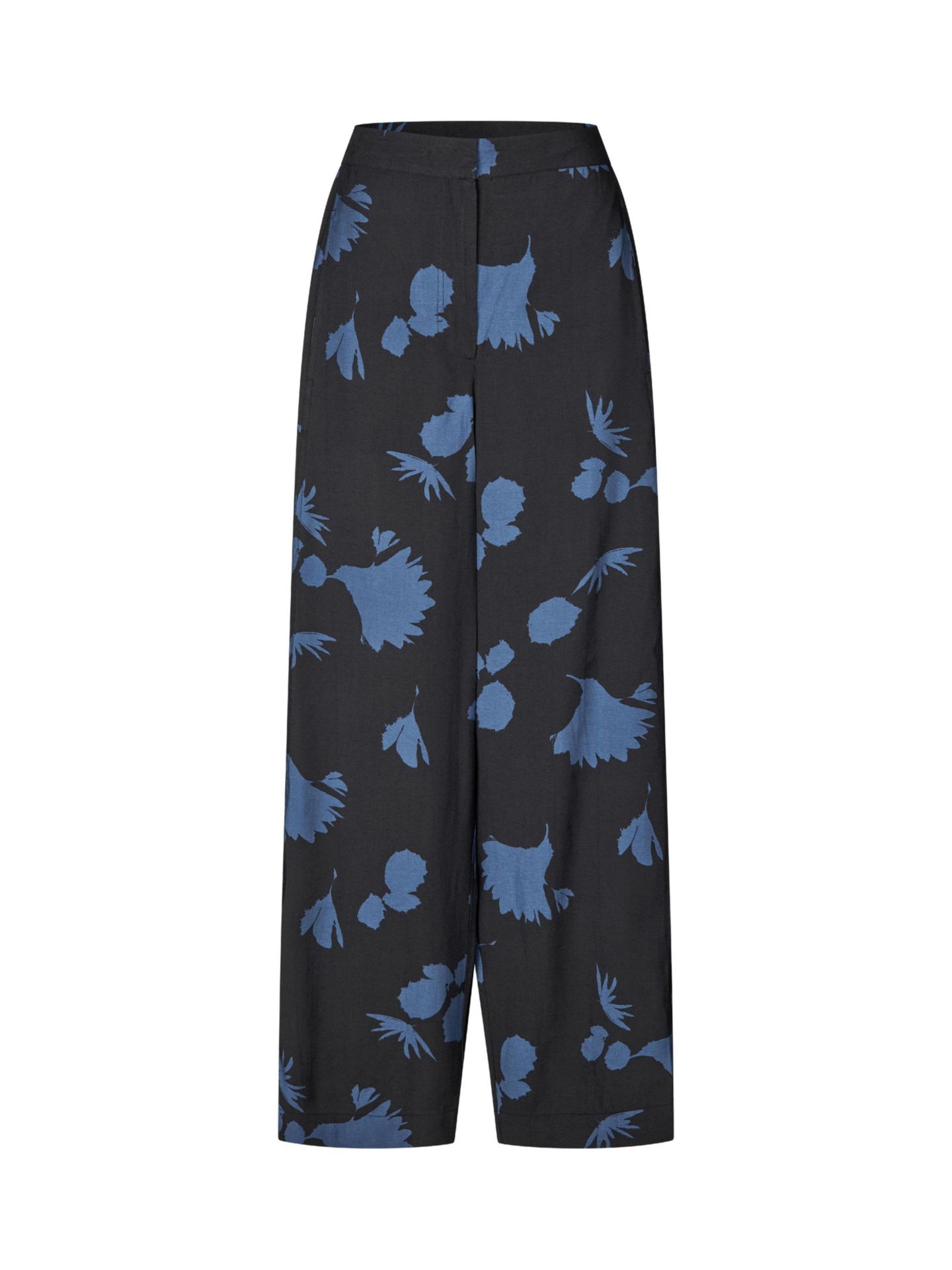 Женские брюки Masai Copenhagen Parwanas Wide Fit Printed, цвет: Серый синий — фото 4