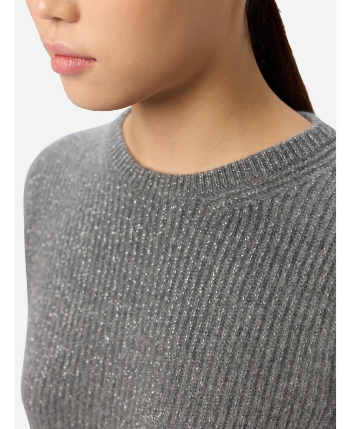 Gobi Cashmere Women's Cashmere Sweater with Detachable Collar