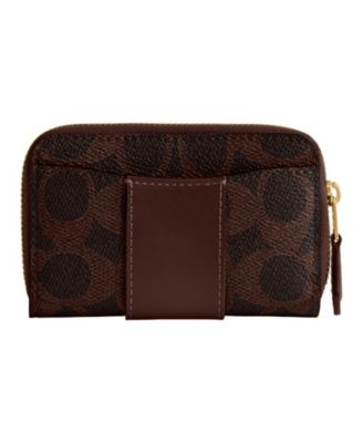 Essential Small Signature Canvas Zip Around Card Case 