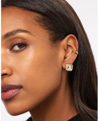 Stud Earrings - Clara Studs Two Tone