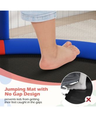 6-in-1 Kids Trampoline Combo 55'' Toddler Play Activity Center w/Hammock