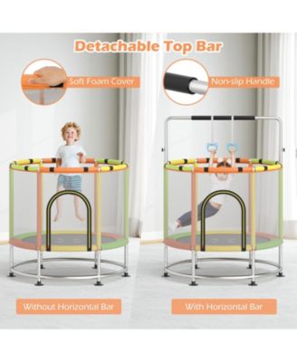 6-in-1 Kids Trampoline Combo 55'' Toddler Play Activity Center w/Hammock