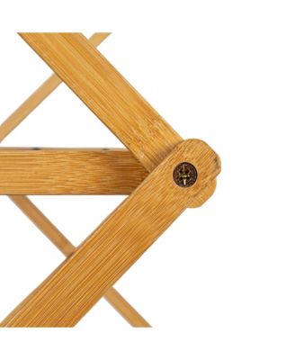 Folding Clothes Drying Rack, with 14 Coated Metal Dowels, Black