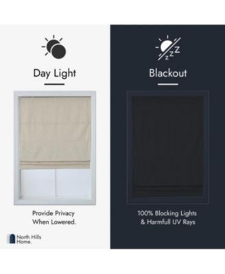 Polyester Pueblo 100% blackout Roman Blind