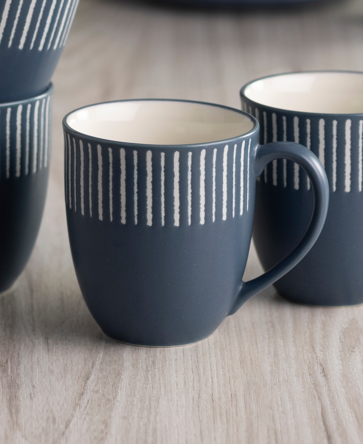 Noritake Colorwave Stripe Mugs, Set of 4